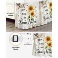 thumbnail image 3 of Sunflower Bed Skirt Queen Size 16" Drop Sunshine Farmhouse Flower Butterfly Ruffled Wrap Around Bed Skirts Adjustable Elastic Bedskirt Dust Ruffle for Queen Size Bed, 3 of 7