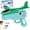 Green, variant on Dinosaur Airplane Launcher Toy,2026 New 9.5'' 2 in 1 Airplane Launcher Toys, Dinosaur Air Launcher with Foam Glider,for Backyard Park Beach Play