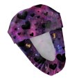 thumbnail image 5 of Fgvctg Valentine's Day Love Heart Print Scrub Caps For Women Long Hair Head Covering One Size Adjustable Tie Back Romantic Date Night Scrub Hats Purple Pink, 5 of 5