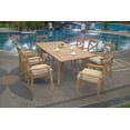thumbnail image 4 of Teak Dining Set:8 Seater 9 Pc - 94" Rectangle Table And 8 Granada Stacking Arm Chairs Outdoor Patio Grade-A Teak Wood WholesaleTeak #WMDSGR5, 4 of 4
