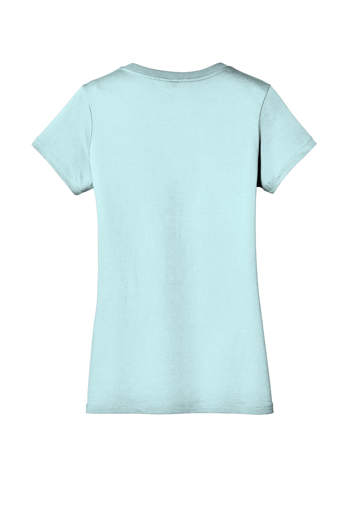 Port & Co Adult Female Women Plain Short Sleeves T-Shirt Light Blue Medium