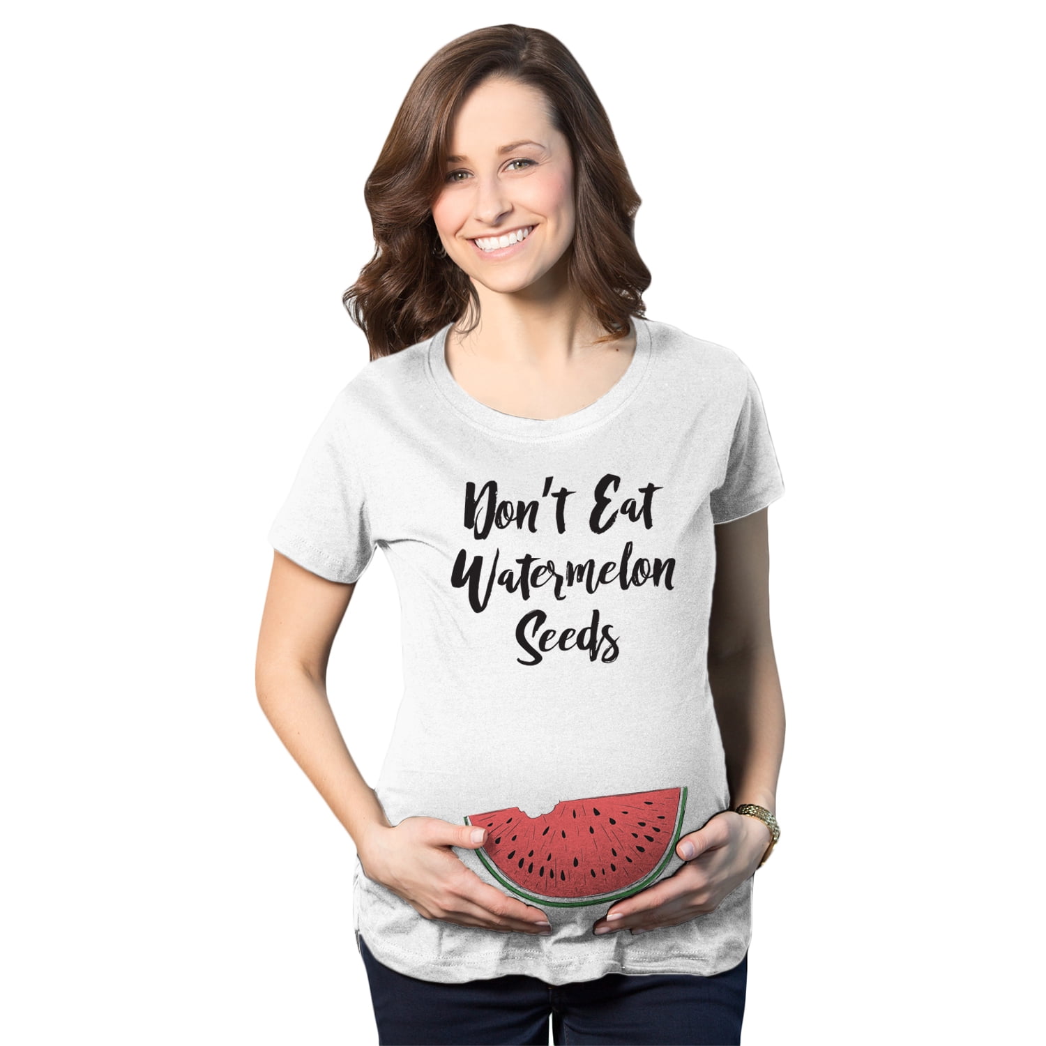 Don't Eat Watermelon Seeds  Shirt Pregnancy Announcement First Time Pregnancy Funny Meme Pregnancy Reveal Shirt Plus Size Clothing Mom Shirt