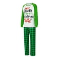 thumbnail image 5 of Fiomva Matching Christmas Pajamas for Family, Funny Holiday Cute Let It Snow Print Tops and Plaid Pants Xmas Sleepwear Pjs Set, 5 of 8