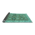 thumbnail image 2 of Ahgly Company Indoor Square Abstract Light Blue Modern Area Rugs, 3' Square, 2 of 4