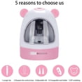 thumbnail image 5 of Electric Pencil Sharpener Battery Operated Pencil Sharpener for No.2/Colored Pencils(6-8mm)，pink and white, 5 of 5