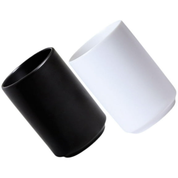 Qnmwood Ceramic Toothbrush Holder & Tumbler Set for Bathroom & Mouthwash