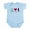 Sky Blue, variant on - Peace,Love, Cats Baby Light Bodysuit - Baby Light Bodysuit, Size Newborn - 24 Months