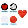 thumbnail image 4 of Uxcell Reflective Stickers, 12 Pack 1.61 x 1.57 Inch Adhesive Night Heart Shape Safety Tape Reflector, Red, 4 of 5