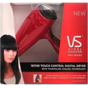 Vidal Sassoon Touch Control Digital Tourmaline Ceramic (Vidal Sassoon Big Hair Styler 1000 Best Price)