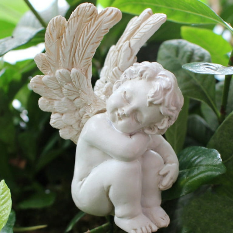 Fairy Girl Praying Figurine Garden Accessory Miniature Dollhouse Outdoor Decor Fairy Girl Praying Figurine Garden Accessory Miniature Dollhouse Outdoor Decor
