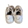 thumbnail image 4 of PU & MA white leather lace up low top sneakers size 8, 4 of 6