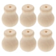 thumbnail image 1 of 6Pcs Wooden Blind Pull Cord Tassels Round Beige For Home Decor And Diy Projects, 1 of 8
