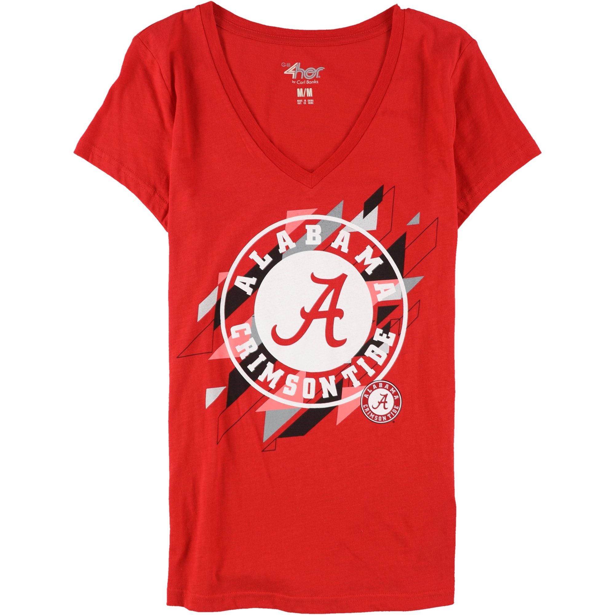 G-III Sports Womens Alabama Crimson Tide Graphic T-Shirt, Red