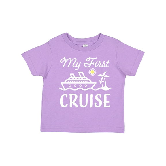 Inktastic My First Cruise with Cruise Ship and Palm Trees Boys or Girls Toddler T-Shirt