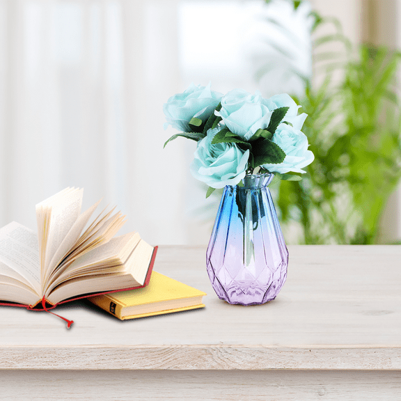 VERDANVERSE Vases For Decor Glass Assorted Color 2Pcs present