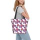 thumbnail image 2 of Fotbe Peonies Bolsa de Playa con Estampado, Bolsa de Hombro, Bolsa de Mano Espaciosa, Bolsa de Viaje Ligera, Bolsa de Compras Versátil, 2 of 6