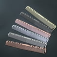 thumbnail image 3 of Space aluminum comb hair salon professional hair cutting comb two-sided women's hair comb hair comb double-head cutting comb steel comb aviation comb-Matte silver-long, 3 of 3