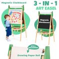 thumbnail image 2 of Belleur All-in-One Art Easel for Toddlers 2-8 with 2 Paper Rolls & Deluxe Accessories- Green, 2 of 6