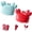 Blue/Red, variant on Crab-Shaped 4-in-1 Multi Tool, Magnetic Fridge Magnet with Bottle Opener, Mini Scissors and Box Cutter for Kitchen and Home Use