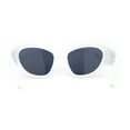 thumbnail image 4 of Oversized Sporty Wrap Color Mirror Trendy Thick Plastic Sunglasses White - Black, 4 of 4