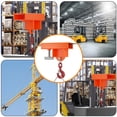 thumbnail image 7 of Forklift Lifting Hook Attachment,2200 Lbs Capacity Single Mobile Forklift Crane,Forklift Lifting Hoist with Swivel Hook and Large T-Screw,Orange, 7 of 7