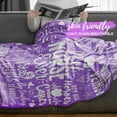 thumbnail image 5 of Nurse Week Gifts for Women, Purple Throw for Nurses, Thank You Appreciation Blanket 50 x 65 for The Best Nurse Ever, 5 of 6