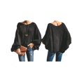 thumbnail image 3 of Females Plus Size Sweater Casual Crew Neck Oversized Pullover Loose Fit Comfort Style Black XXL, 3 of 7