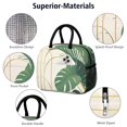 thumbnail image 4 of Obrewu Palm Leaves Abstract Art Lunch Bag for Adult, Insulated, Leakproof, Oxford Cloth, 4 of 7