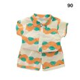 thumbnail image 3 of Minnieouse Ropa de verano Ropa para niños Traje de playa Diseño elegante Piel Mano de obra cercana Suavidad Camiseta multicolor Regalo dulce conjuntos de ropa Naranja noventa, 3 of 6