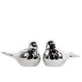 thumbnail image 1 of Urban Trends Collection: Ceramic Bird Figurine Polished Chrome Finish Silver, 1 of 2