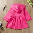 thumbnail image 3 of Lindreshi Winter Coats for Toddler Girls and Boys Toddler Kids Baby Girl Long Sleeve Solid Ruched Hooded Windproof Coat Outwear, 3 of 9