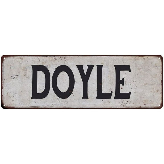 DOYLE Vintage Look Rustic Chic Metal Sign 6x18 106180036228