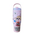 thumbnail image 1 of Stanley IceFlow -40OZ Vaso de acero inoxidable, Botella de agua aislada al aspiradora para el hogar, la oficina o el coche, taza reutilizable con popote resistente a fugas, tapa fría durante 12 horas, 1 of 2