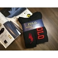 thumbnail image 2 of Polo Ralph Lauren Classic Sport Cushioned Black Red Crew Socks, 2 of 2