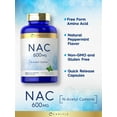 thumbnail image 3 of NAC N-Acetyl Cysteine 600mg | 180 Capsules | with Peppermint | by Carlyle, 3 of 7