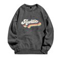 thumbnail image 1 of PENGXIANG T-Shirts Graphiques Décontractés à Manches Longues pour Femmes, Col Rond, Sweatshirts, Pull-Over, Hauts pour Femmes, 1 of 2