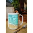 thumbnail image 2 of 15 fl oz Ceramic Mug, Prince Edward Island, Canada, Ocean Heals Everything, Surfer on Beach, Dishwasher & Microwave Safe, 2 of 3