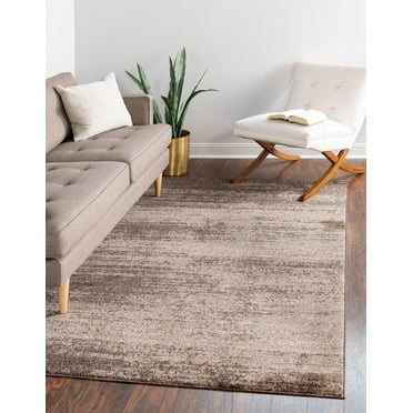 Rugs.com Angelica Collection Rug – 3' x 5' Brown Medium Rug Perfect For Entryways, Kitchens, Breakfast Nooks, Accent Pieces