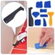 thumbnail image 4 of Herramientas de calafateo para acabado de sellador de silicona, kit de 9 piezas de tablero removedor de masilla de silicona azul para baños, cocinas, azulejos y marcos, 4 of 8