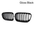 thumbnail image 1 of Car Front Bumper Kidney Grille Racing Grills For Bmw 1 Series F20 F21 2011 2012 2013 2014 Replacement Double Slat Black Grilles, 1 of 1