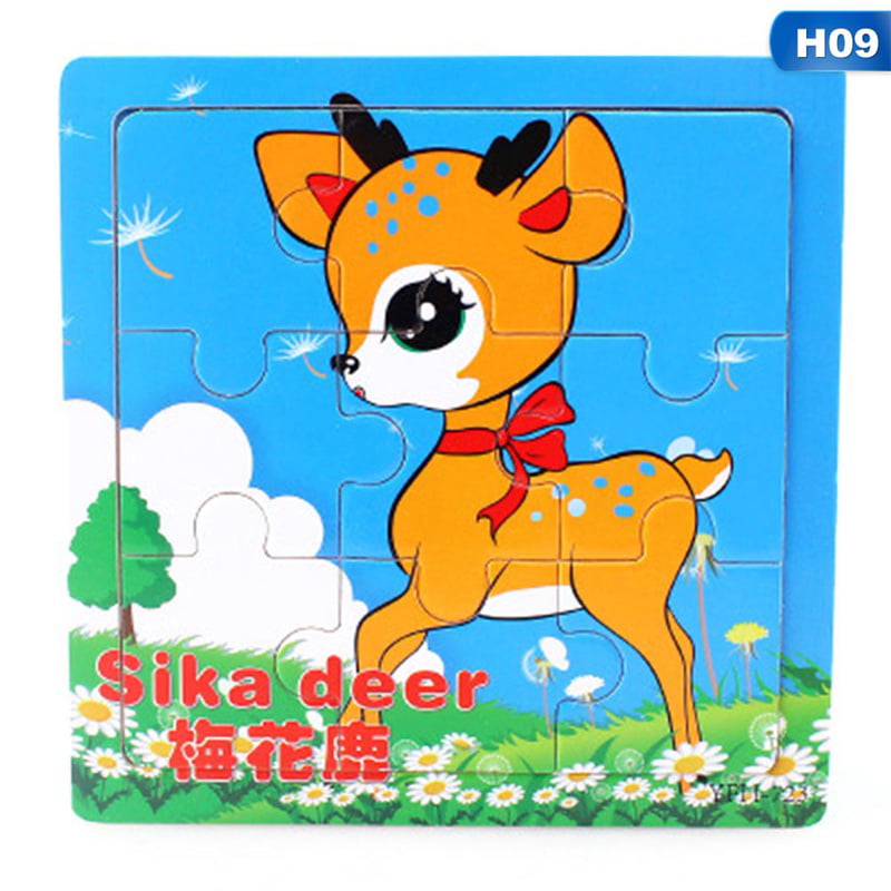 Details about   Baby Kids Wooden Animal Puzzle Jigsaw Early Learning Preschool Educational Toy 