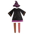 thumbnail image 4 of Toddler Girls Long Sleeve Halloween Prints Ruffles Tulle Bowknot Dress Dress Clothes, 4 of 9