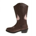 thumbnail image 5 of Kensie Girl Zip-up Low Heel Faux Leather Cowgirl Boots, 5 of 8