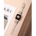 thumbnail image 2 of Wearlizer Leather Watch Band Compatible with Apple Watch Bands 38/40/41/42/44/45/46/49mm Women Metal Ring Loop Strap for Iwatch Series 11/10/9/8/7/6/5/4/3/SE/Ultra, 2 of 6