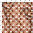 thumbnail image 3 of Soimoi Minky Brown Fabric By the Yard - 56 Inch Wide - Facets Triangle Geometric Fabric - Geometric Precision for Creative Projects Printed Fabric, 3 of 6