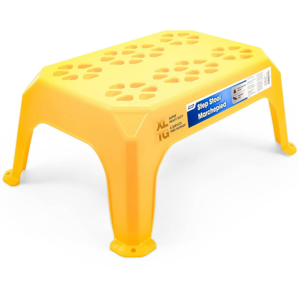STEP STOOL, PLASTIC, LARGE YELLOW (ENG/FR) - Walmart.com - Walmart.com