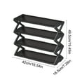 thumbnail image 3 of Qocolhg 4 Tier Small Shoe Rack, Shoe Shelf, Sturdy Shoe Organizer for Entryway and Front Door Entrance, Shoe Shelf, Free-Standing Closet Shoe Organizers and Storage, Black, 3 of 6