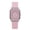 Pink, variant on Women's Quartz Watch, Silicone Strap Digital Dial Pointer Timepiece, Casual Everyday Wristwatch for Girls, Adjustable 9.6 Inch Band