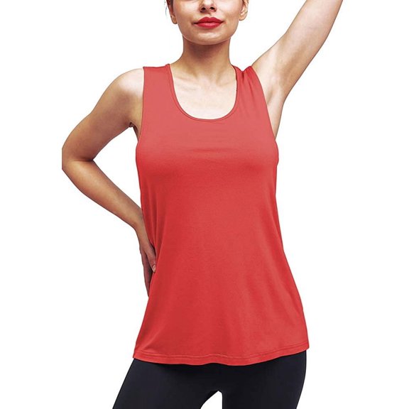 Workout Tops for Women Yoga Athletic Shirts Long Tank Tops Gym Workout Clothes