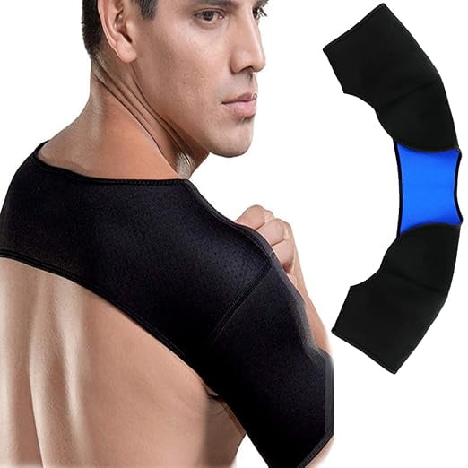 Double Shoulder Brace Warm Support Protector Shoulder Strap Brace for Sleeping Outdoor Lifting Sports, Relieve Chronic Tendinitis Pain, Breathable Sports Protective Gear (Size XL)